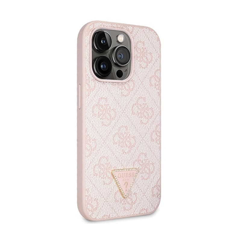 Guess Crossbody 4G Metal Logo - iPhone 14 Pro Case (pink) 4
