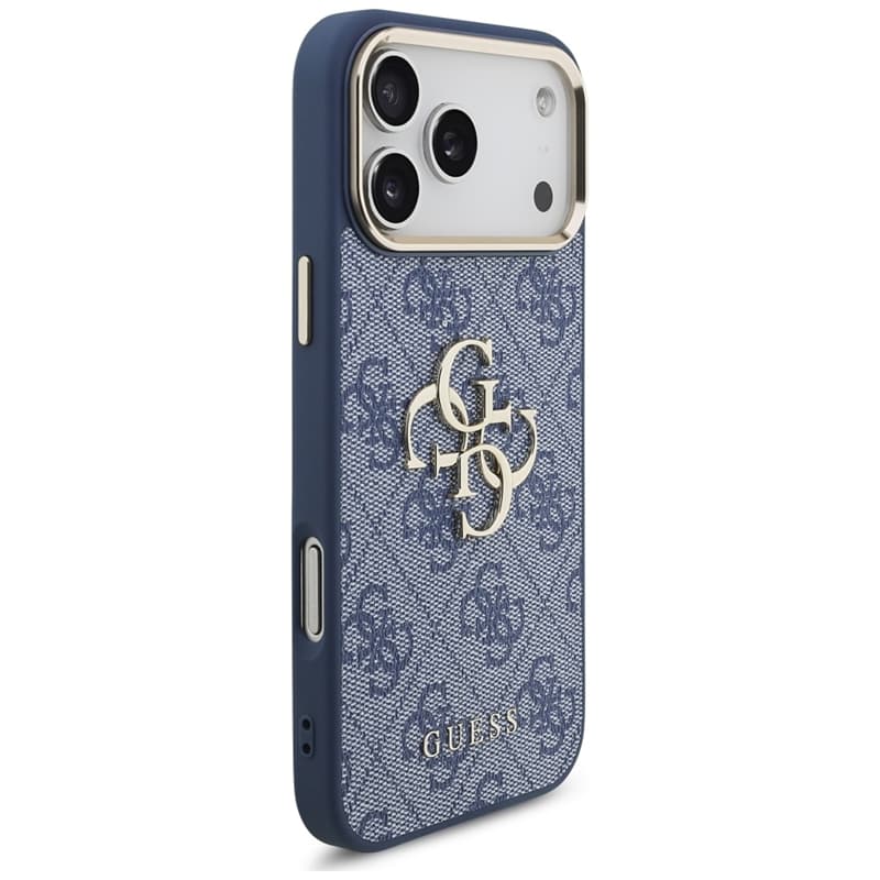 Guess 4G Big 4G Classic Logo - Case iPhone 17 Pro Max (Blue / Gold) 4