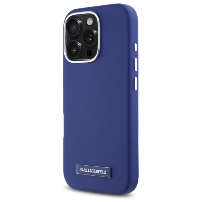 Karl Lagerfeld FW Metal Plate MagSafe - Case for iPhone 16 Pro Max (blue) 2