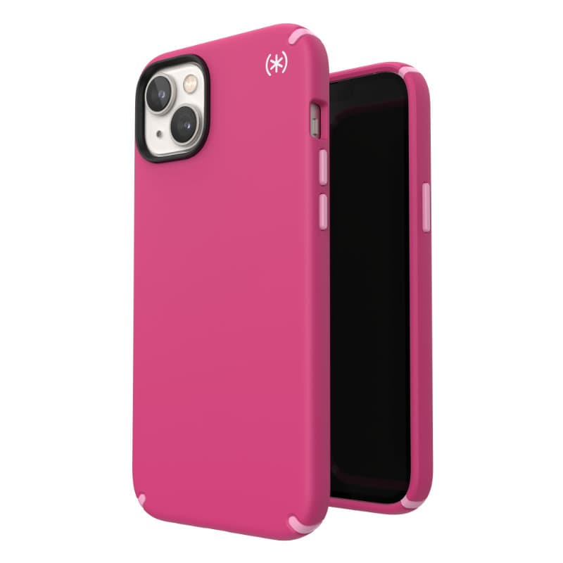 Speck Presidio2 Pro - Antibacterial iPhone 15 Plus / 14 Plus Case (Digitalpink / Blossompink / White) 1