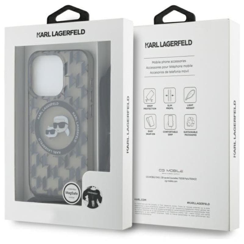 Karl Lagerfeld IML Crossbody Monogram Karl & Choupette Head MagSafe - Case for iPhone 16 Pro (black) 7