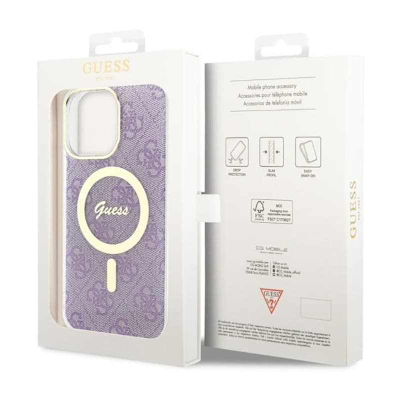 Guess 4G MagSafe - Case for iPhone 14 Pro Max (Purple) 8