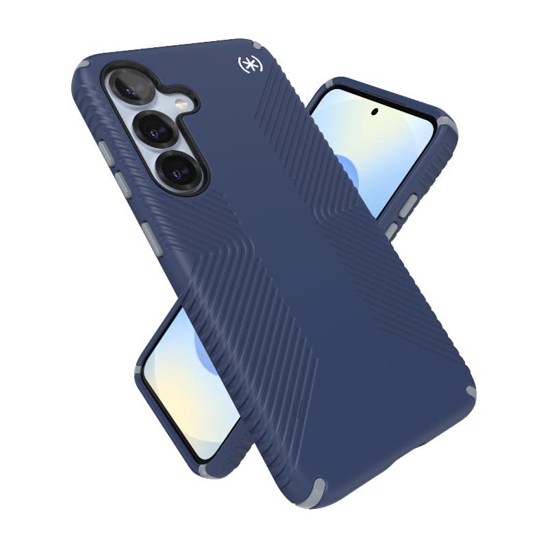 Speck Presidio2 Grip Magnet - Samsung Galaxy S25 / 24 MagSafe Case (Coastal Blue/Dust Gray/White) 8