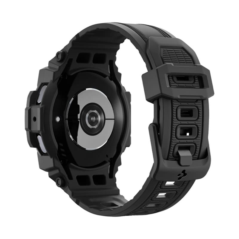 Spigen Rugged Armor Pro - Strap + Case for Samsung Galaxy Watch 7 40 mm (Matte Black) 6
