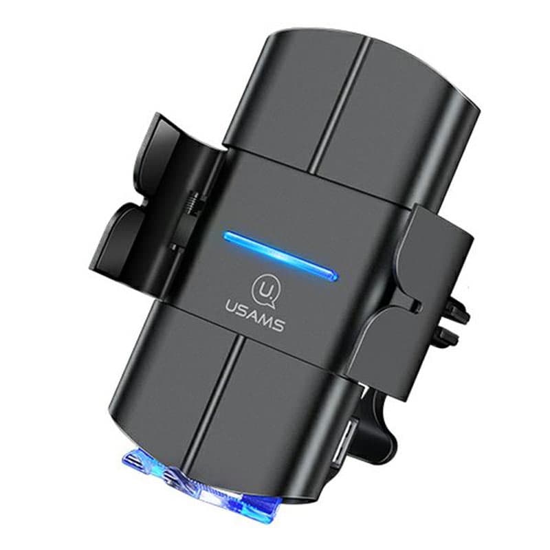 USAMS US-CD133 - Car holder with 10W wireless charging (Black) 1