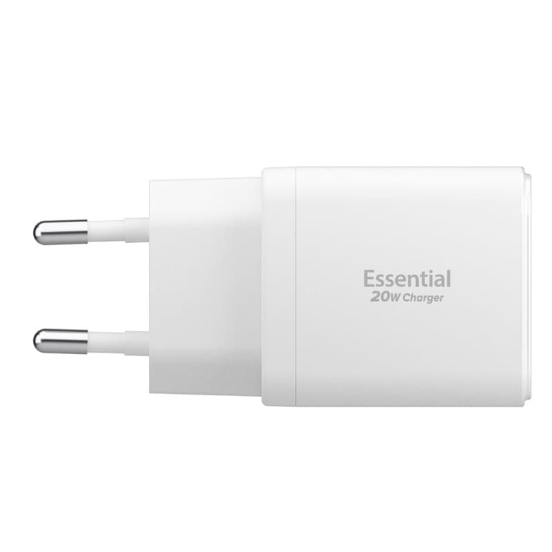 Spigen Essential EE202EU GaN Pro - USB-C + USB-A 20W Wall Charger (White) 3