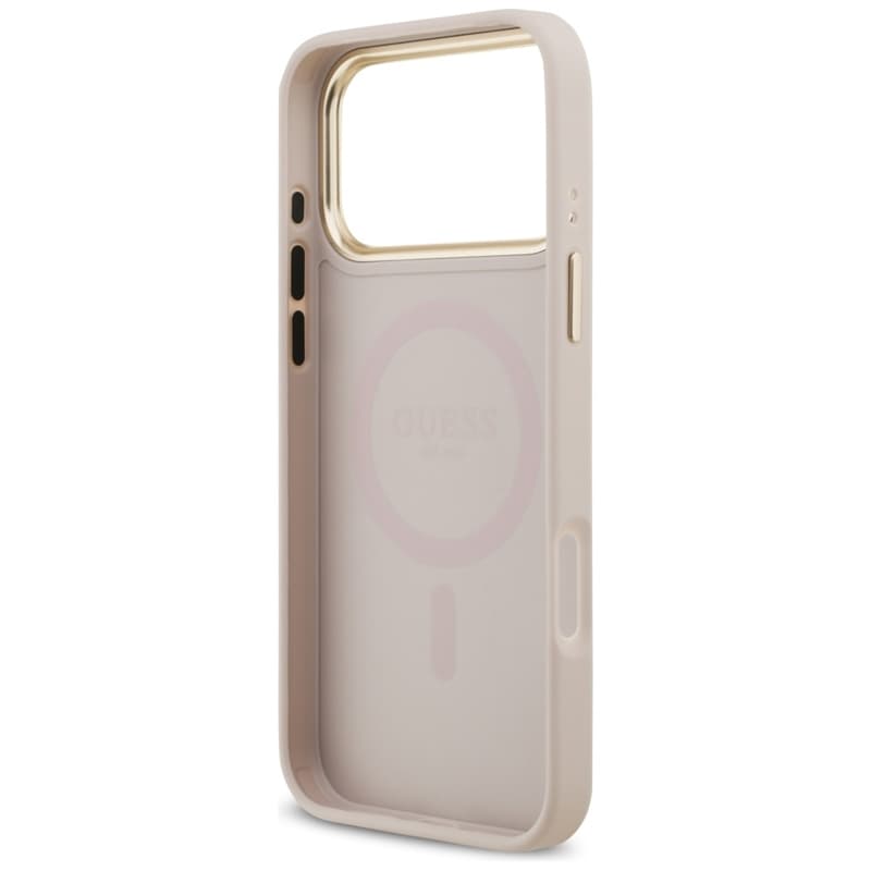 Guess Grained Strass Logo MagSafe - Case iPhone 17 Pro Max (pink) 7