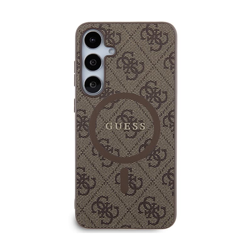 Guess 4G Collection Leather Metal Logo MagSafe - Case Samsung Galaxy S24+ (Brown) 3