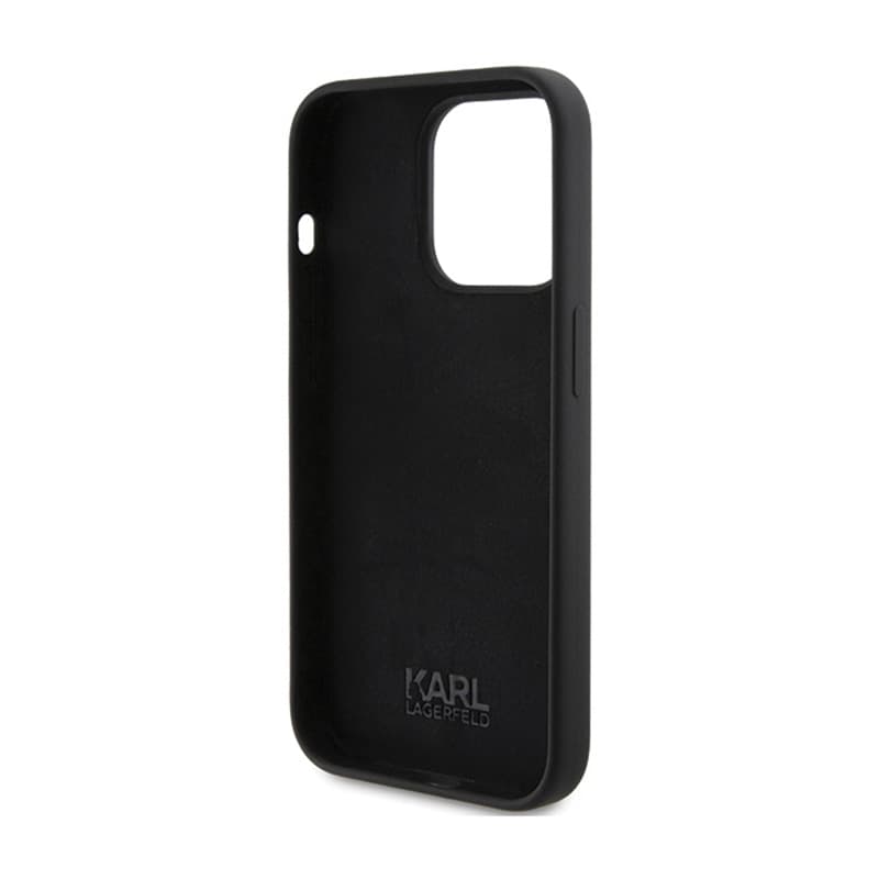 Karl Lagerfeld Silicone Karl Script - iPhone 15 Pro Case (Black) 7