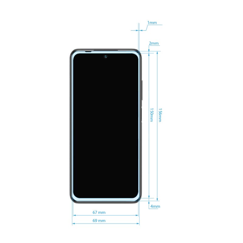 Crong 7D Nano Flexible Glass - Unbreakable 9H hybrid glass for the entire Xiaomi Redmi Note 10 5G screen