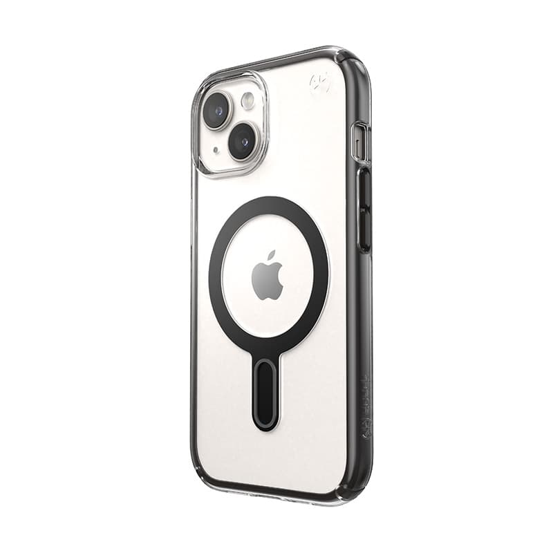Speck Presidio Perfect-Clear ClickLock & MagSafe - iPhone 17e / 16e / 15 / 14 / 13 Case (Clear / Frosted Black / Slate Gray) 7