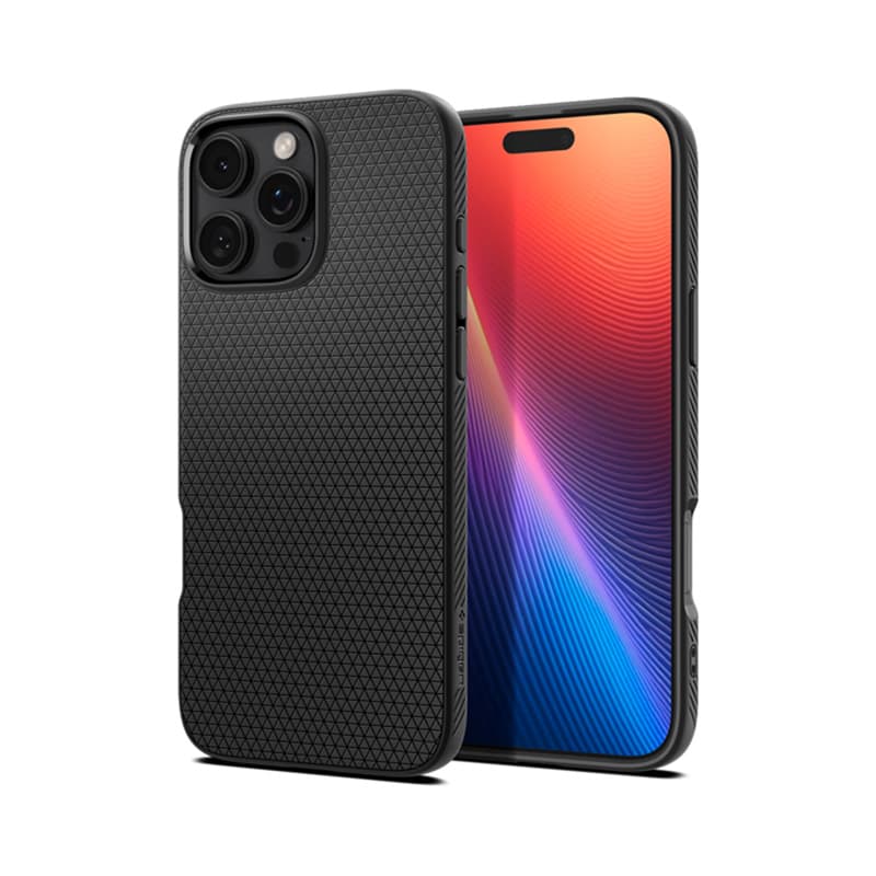 Spigen Liquid Air - Case for iPhone 16 Pro (Matte Black) 1