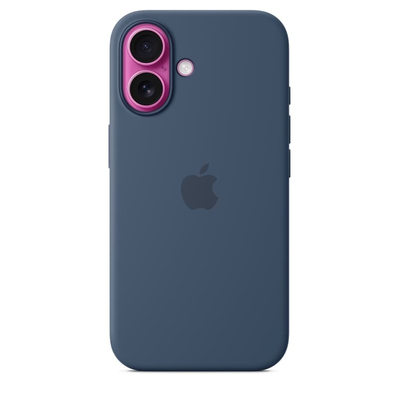 Apple Silicone Case – Silicone Case with MagSafe for iPhone 16 (Denim) 3