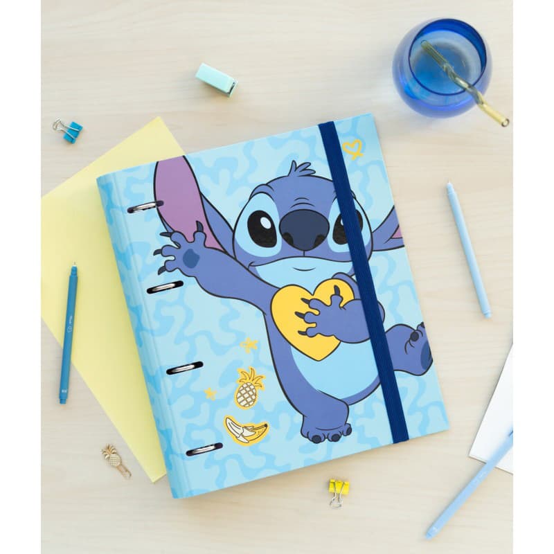 Disney Stitch - A4 binder from the Tropical collection (4 rings, elastic band) 7
