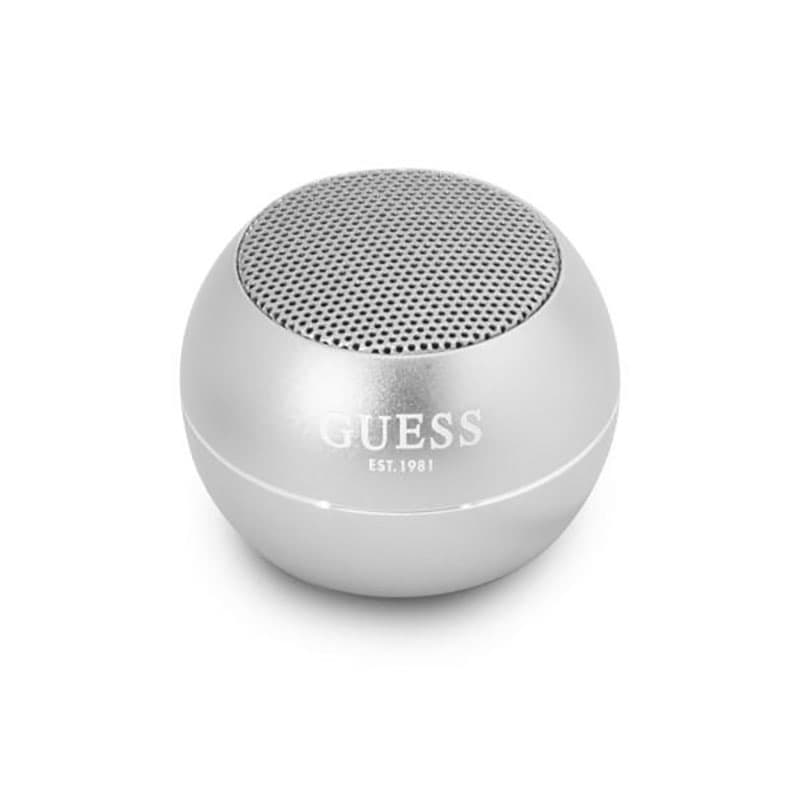 Guess Mini Bluetooth Speaker 3W 4H (Silver) 2