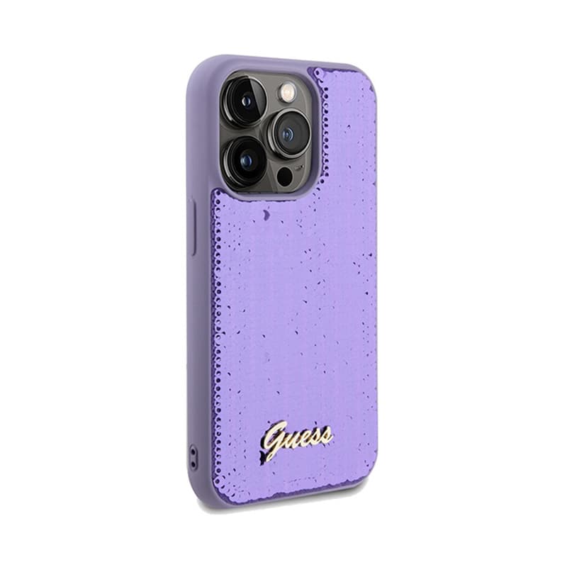Guess Sequin Script Metal - iPhone 14 Pro Max Case (purple) 4