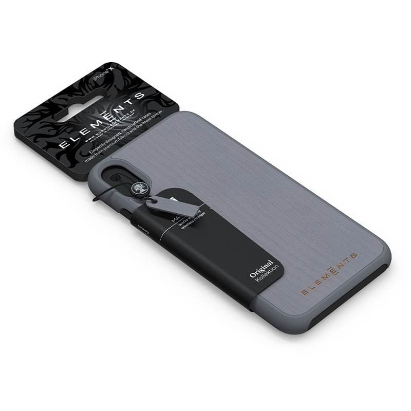 Nordic Elements Original Gefion - Case for iPhone XR with real maple wood (Mid Grey) 6