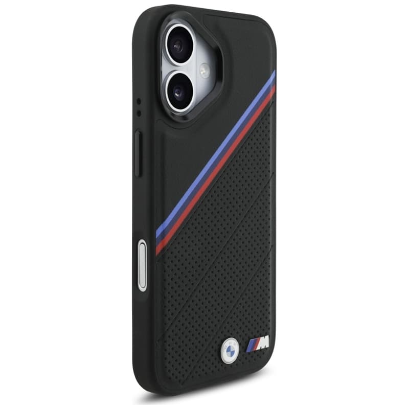 BMW M Tricolor Metal Logo MagSafe - iPhone 17 Case (Black) 4