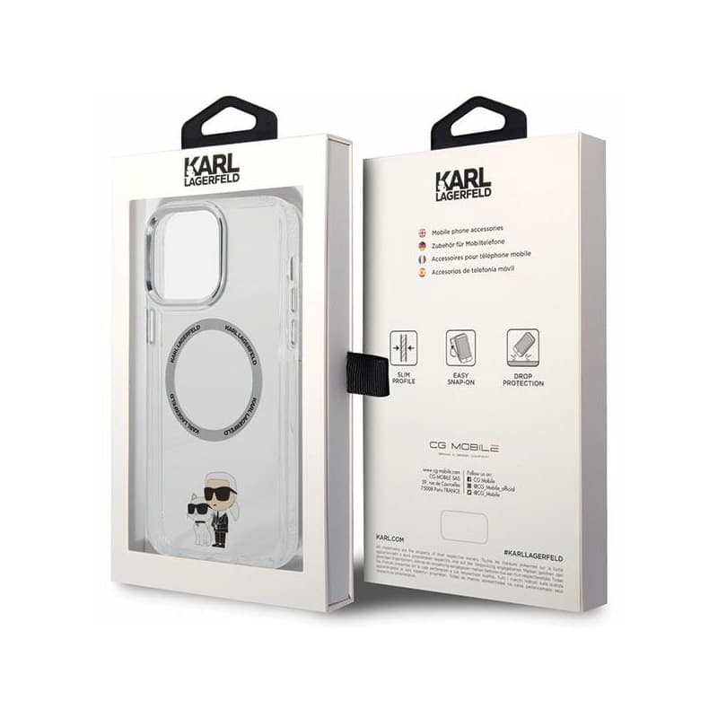 Karl Lagerfeld IML NFT Karl & Choupette MagSafe - Case for iPhone 13 Pro Max (Transparent) 8