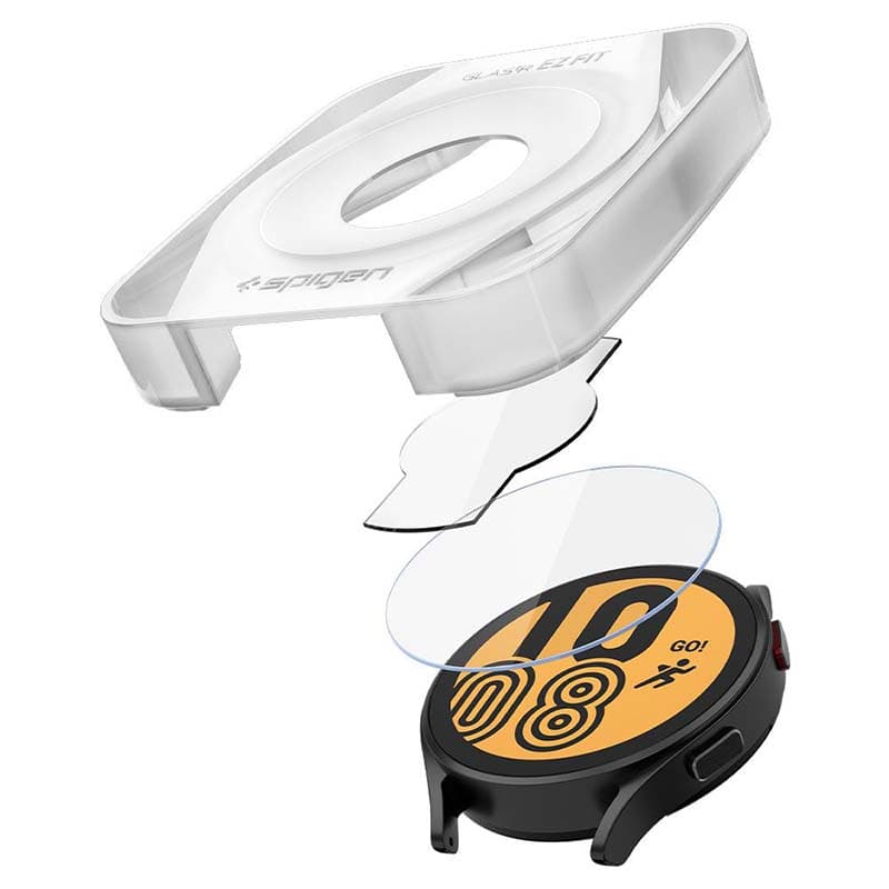 Spigen GLAS.TR EZ FIT 2-Pack - Tempered glass for Samsung Galaxy Watch 4 / 5 44 mm (2 pcs) 8