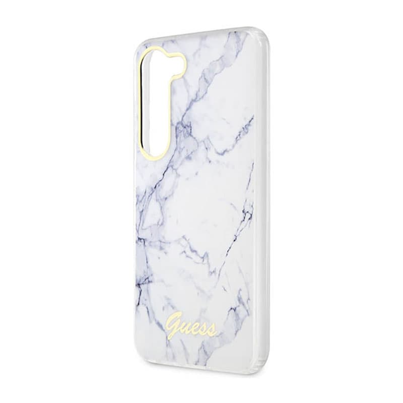 Guess Marble Collection - Case for Samsung Galaxy S23+ (White) 6