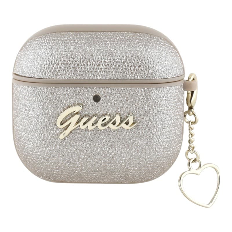 Guess Metallic Script Charm - AirPods 4 Case (gold)