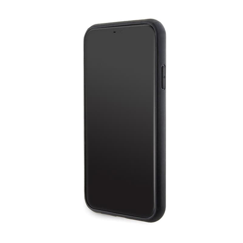 Karl Lagerfeld Gripstand Saffiano Choupette Pins - iPhone 11 Case (black) 5