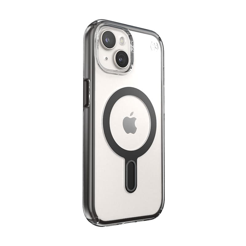 Speck Presidio Perfect-Clear ClickLock & MagSafe - iPhone 17e / 16e / 15 / 14 / 13 Case (Clear / Frosted Black / Slate Gray) 8