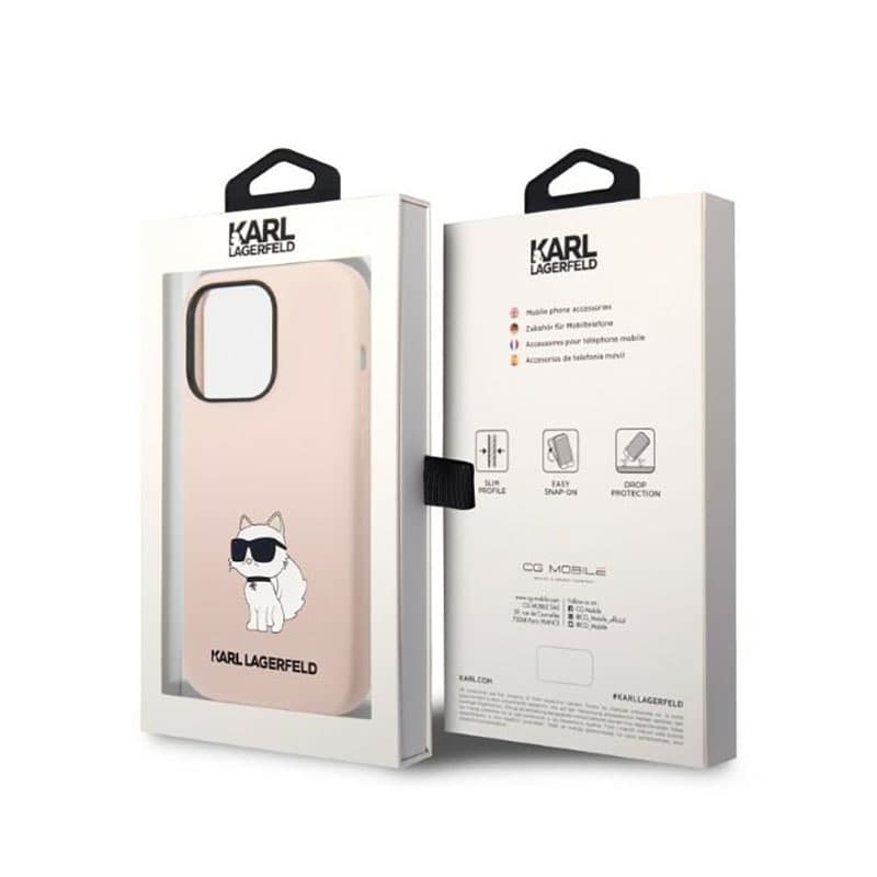 Karl Lagerfeld Silicone NFT Choupette - Case for iPhone 14 Pro Max (Pink) 8