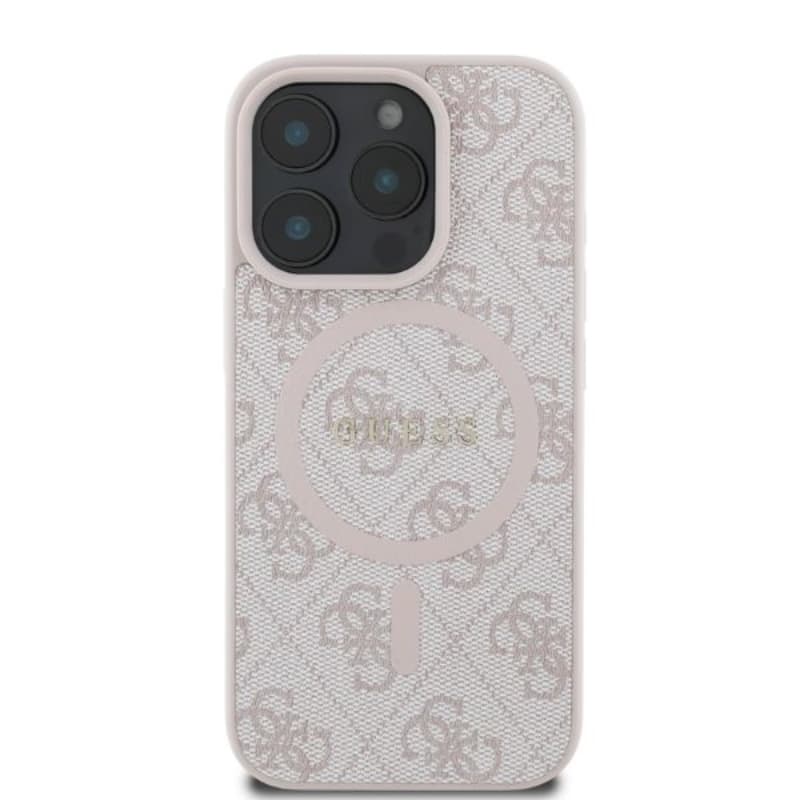 Guess 4G Ring Classic Logo MagSafe - Case for iPhone 16 Pro (pink) 3