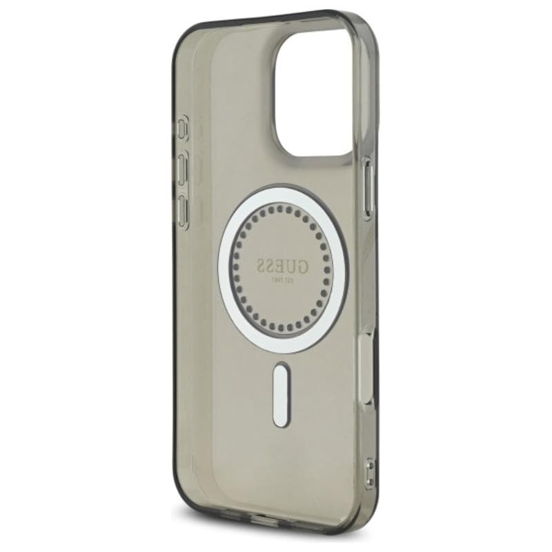 Guess IML Rhinestones MagSafe - Case for iPhone 16 Pro Max (Black) 7