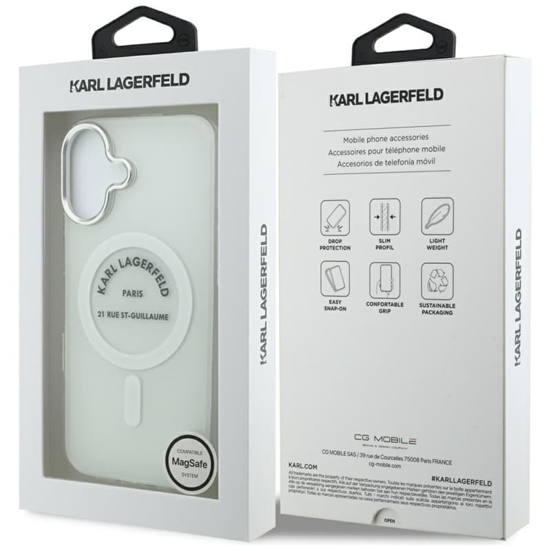 Karl Lagerfeld IML Karl RSG Logo MagSafe - Case for iPhone 17 (transparent) 8
