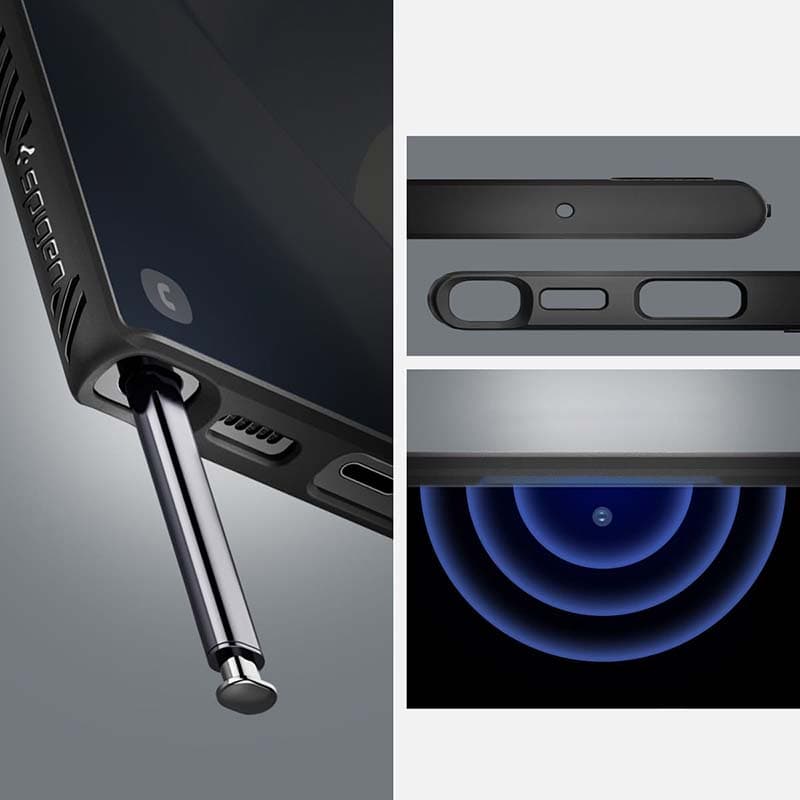 Spigen Liquid Air - Case for Samsung Galaxy S22 Ultra (Black) 2