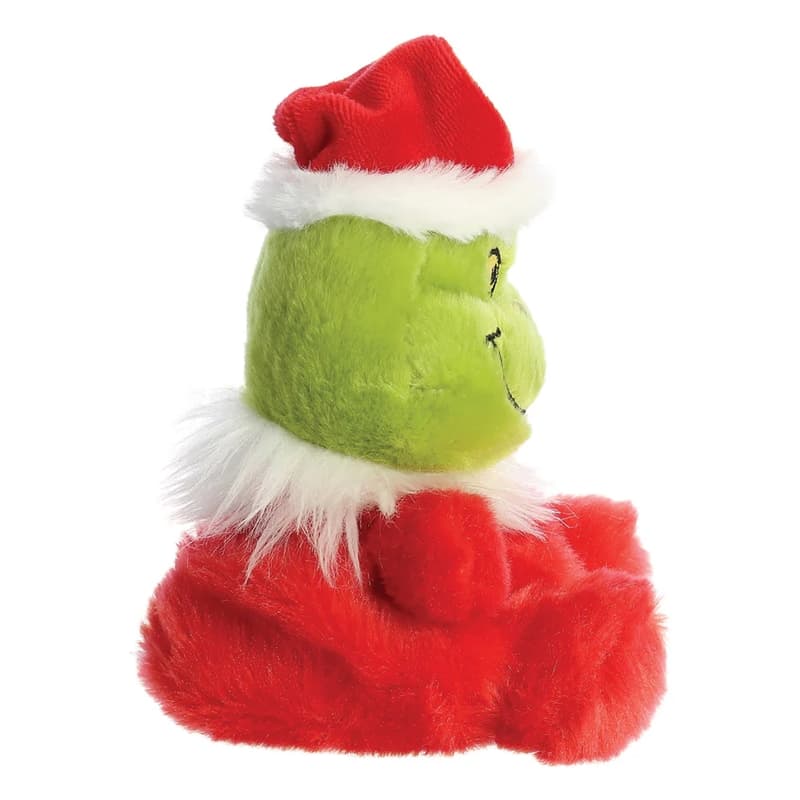 Grinch - Plush toy / cuddly sitting Grinch in Santa Claus outfit 13 cm from the Palm Pals collection Eco-Friendly 3