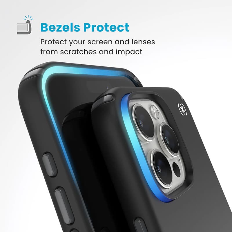 Speck Presidio2 Pro ClickLock & MagSafe - iPhone 16 Pro Max Case (Black / Slate Gray / White) 6