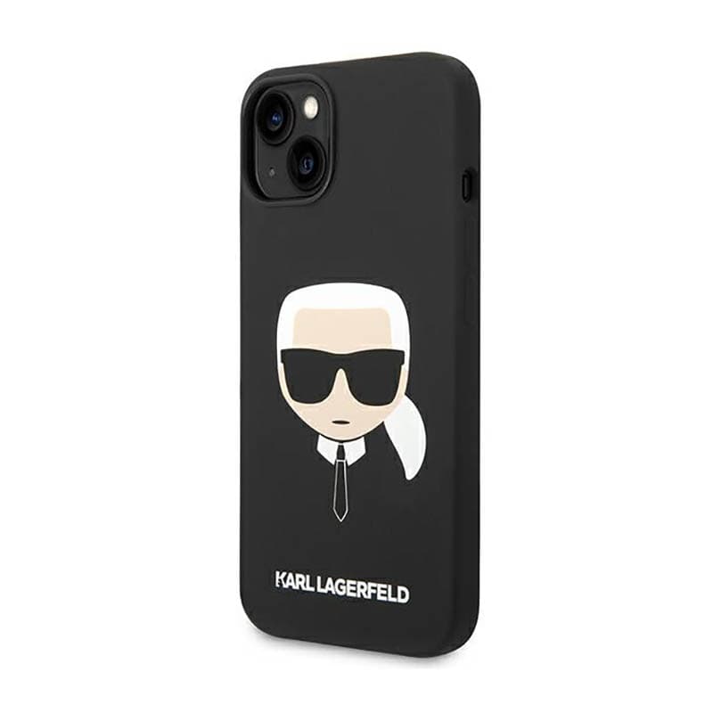 Karl Lagerfeld Silicone Ikonik Karl`s Head – Case for iPhone 14 Plus (Black) 2