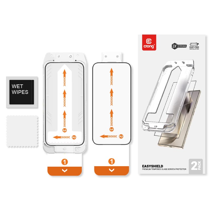 Crong EasyShield 2-Pack - Tempered Glass Samsung Galaxy S24 Ultra (2 Pack) 2