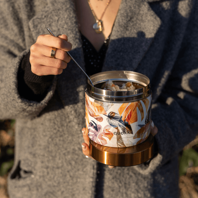 Quokka Whim Food Jar - Thermal Lunchbox / Lunch Thermos 600 ml (Autumn) 2