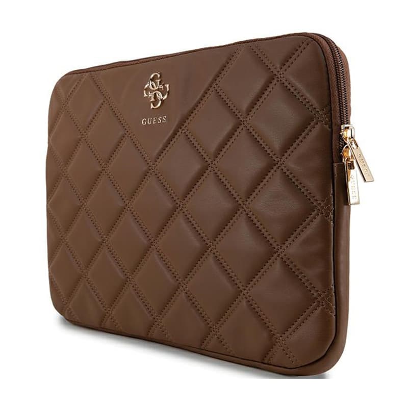 Guess Quilted 4G Sleeve - Notebook case 13" / 14" (brown) 2