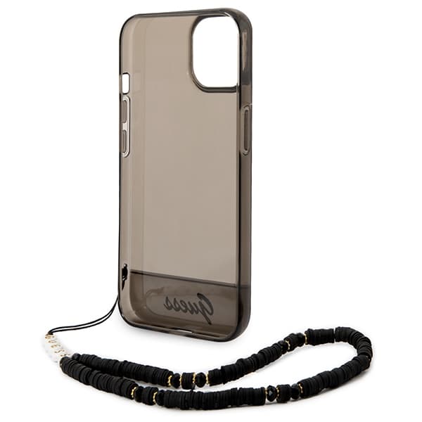 Guess Translucent Pearl Strap - Case for iPhone 14 Plus (Black) 6