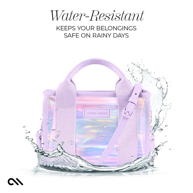 Case-Mate Micro Tote Bag - Waterproof Shoulder Bag (Soap Bubble) 8
