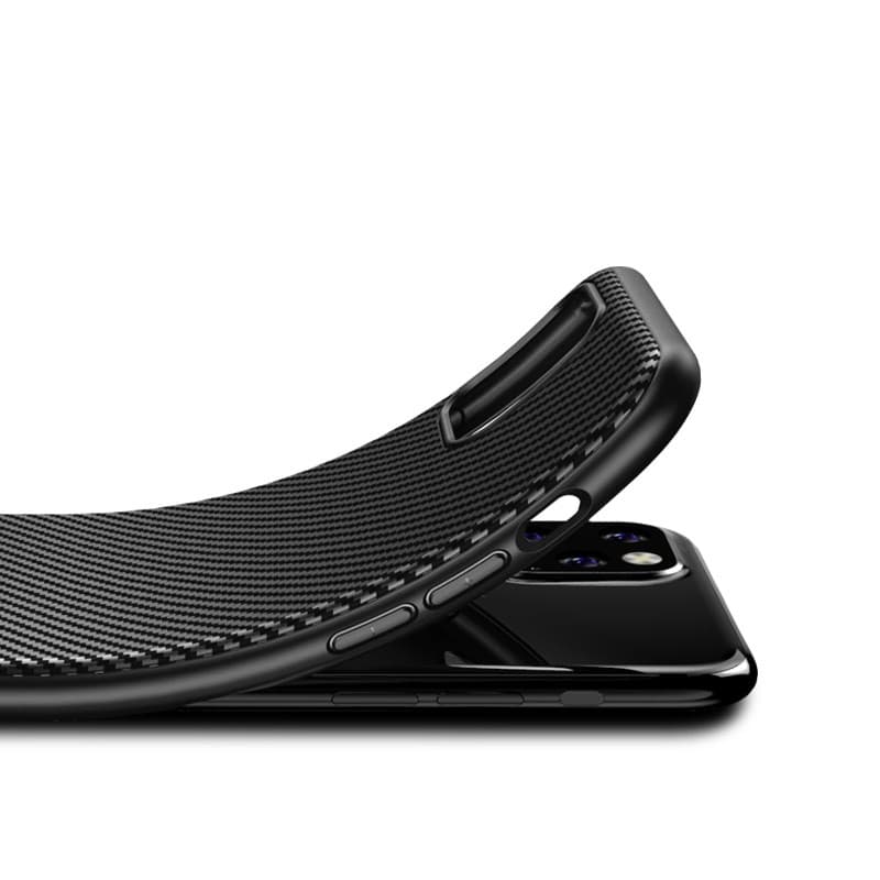 Crong Prestige Carbon Cover - iPhone 11 Pro Max Case (Black) 5