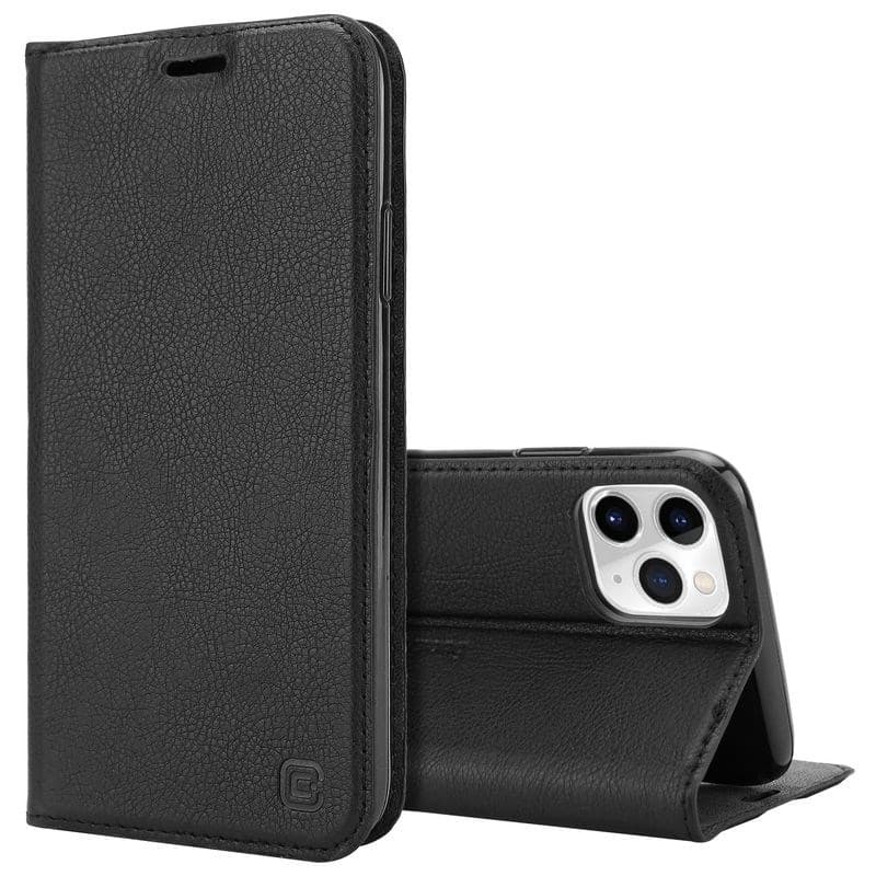 Crong Folio Case - iPhone 11 Pro Max Case with Magnetic Flap (Black) 3