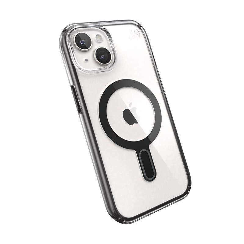 Speck Presidio Perfect-Clear ClickLock & MagSafe - iPhone 17e / 16e / 15 / 14 / 13 Case (Clear / Frosted Black / Slate Gray) 6