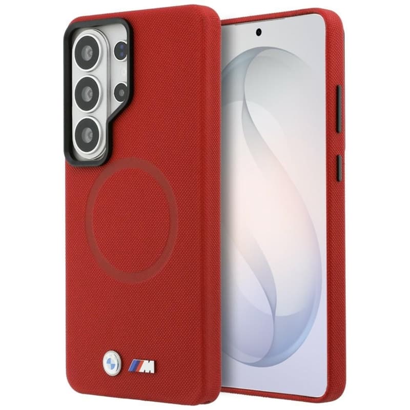 BMW M Metal Logo MagSafe - Samsung Galaxy S26 Ultra Case (Red)
