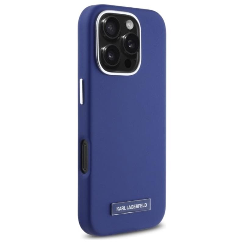 Karl Lagerfeld FW Metal Plate MagSafe - Case for iPhone 16 Pro Max (blue) 4