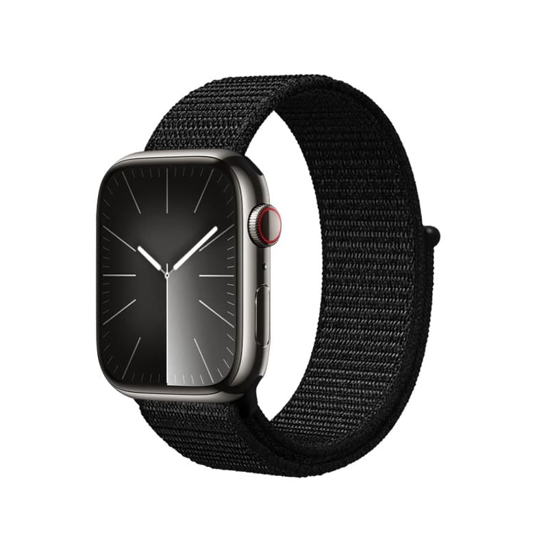 Crong Nylon Reflex - Sport Band for Apple Watch 38/40/41/42 mm (Black) 1