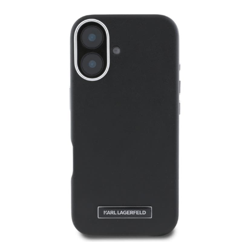 Karl Lagerfeld FW Metal Plate MagSafe - Case for iPhone 16 (black) 2