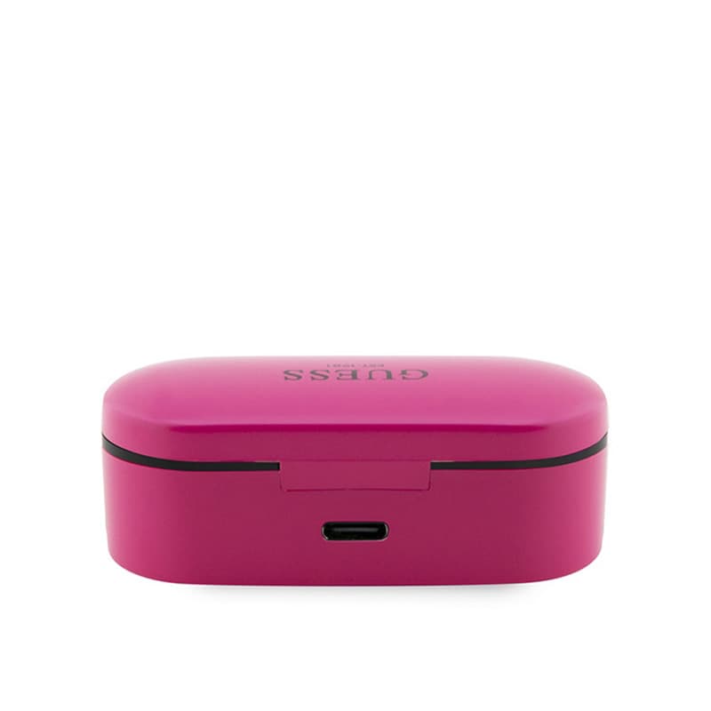 Guess True Wireless Earphones BT5.0 5H - TWS earphones + charging case (magenta) 3