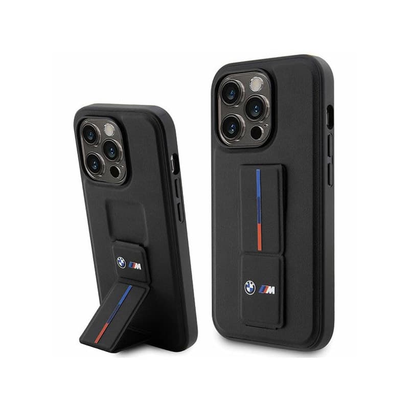 BMW Grip Stand Hot Stamp - Case for iPhone 14 Pro (Black) 2